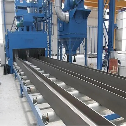 自動環保大型輸送工業鋼材噴砂機及其應用